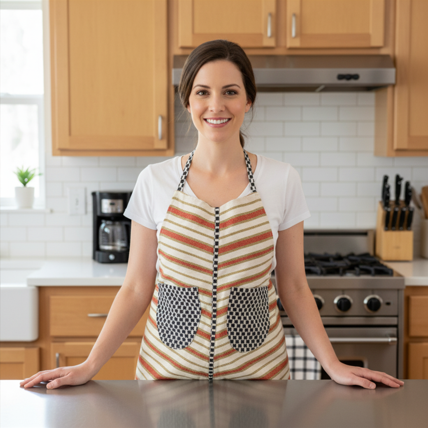 🧑🏾🍳 Elegant Art Print Apron - Unique gifts for her