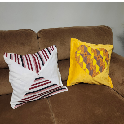 🛋️ Set of 2 pcs Settee cushion covers - Decorative, colorful and unique