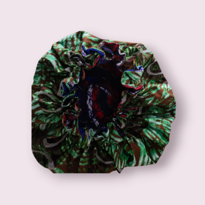 Double-sided printed fabric cap - Elegant, reversible and practical for everyday wear