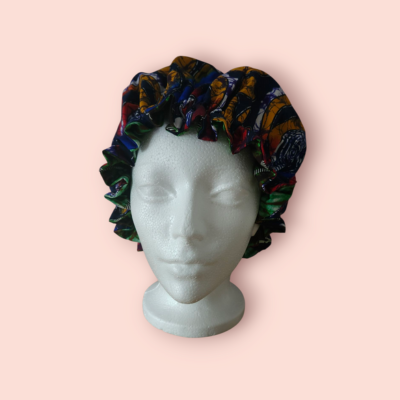 Double-sided printed fabric cap - Elegant, reversible and practical for everyday wear