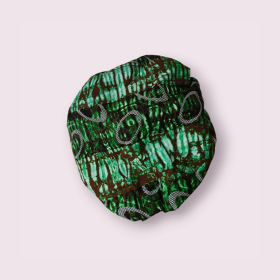 Printed fabric cap with bow - Everyday elegance and protection