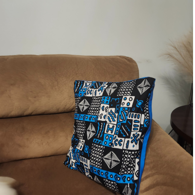 🛋️ Set of 2 pcs Printed fabric cushion cover - Authentic & colorful