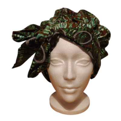 Double-sided printed fabric cap - Elegant, reversible and practical for everyday wear