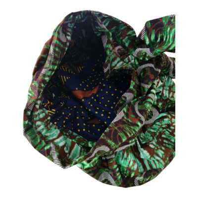 Double-sided printed fabric cap - Elegant, reversible and practical for everyday wear