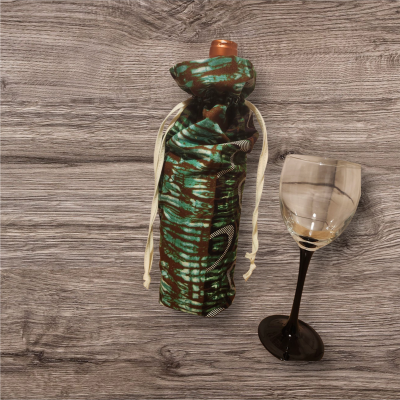 Cotton printed fabric wine bag - Reusable, stylish and universal fit