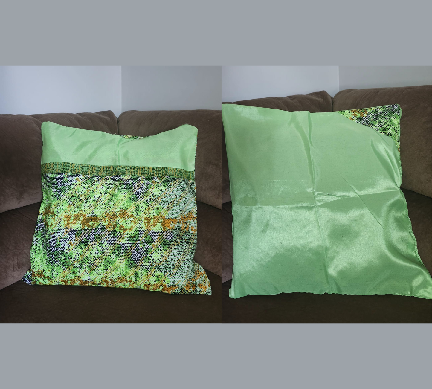 🛋️ Set of 2 pcs Printed fabric cushion cover - Authentic & colorful