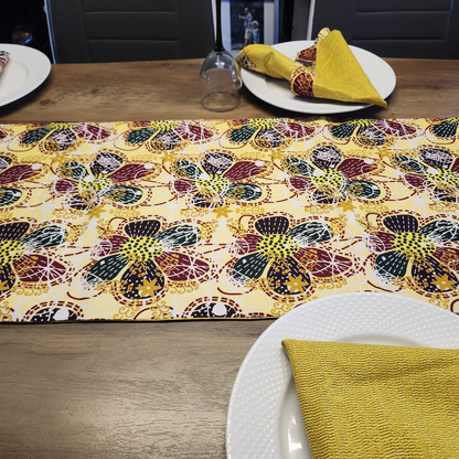 Printed Table Runner - GOLDY