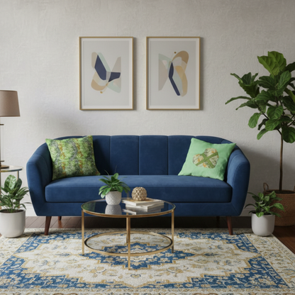 🛋️ Set of 2 pcs Printed fabric cushion cover - Authentic & colorful