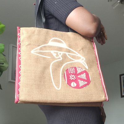 Handmade Embroidered Canvas Tote Bag