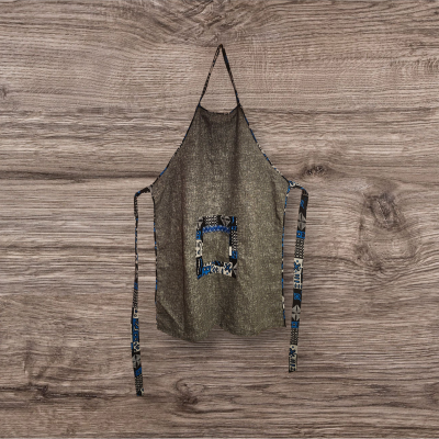 🧑🏾‍🍳 Elegant African print apron - Unique gifts for her & him