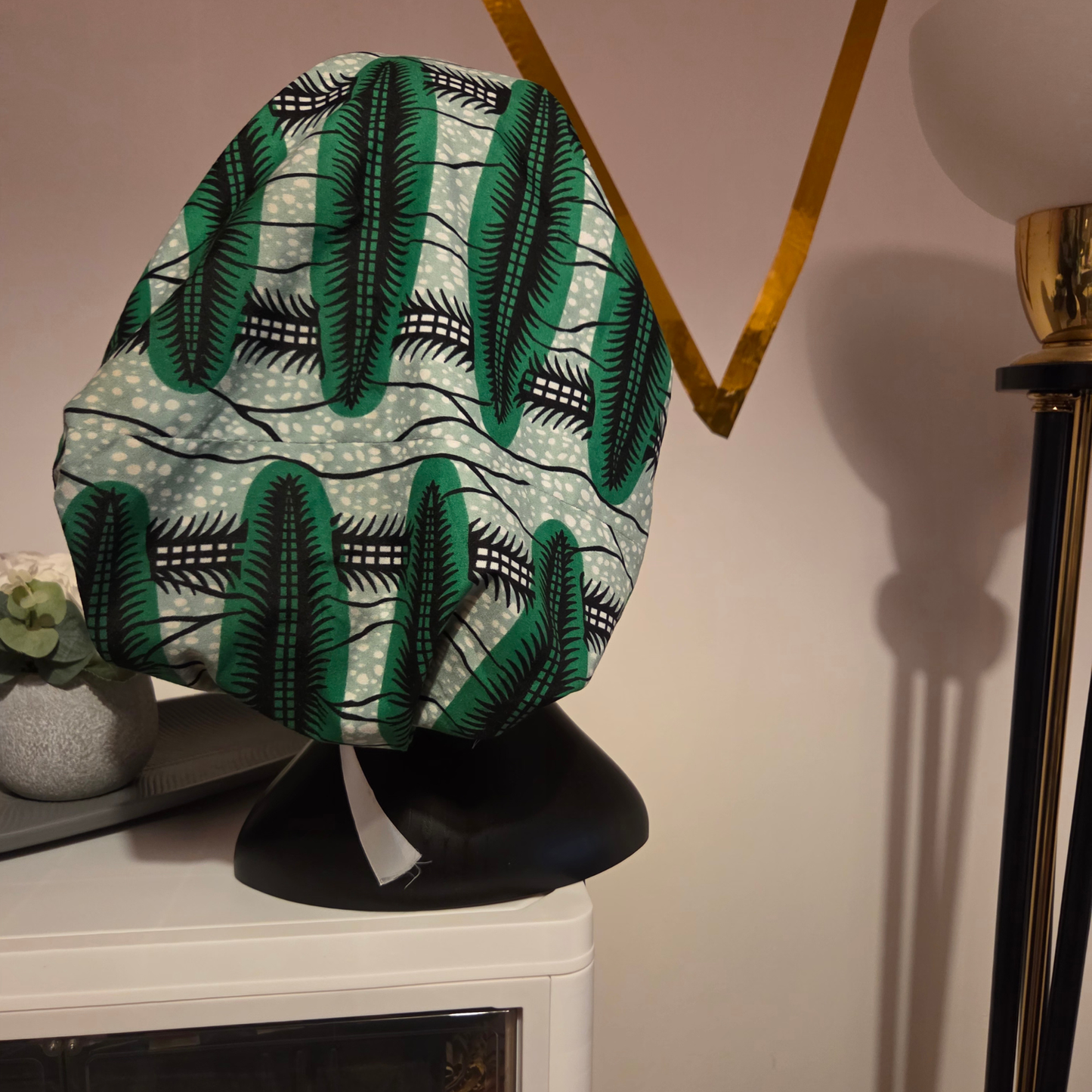 Adjustable Ponytail Scrub Cap - Satin Lined Jumbo Surgical