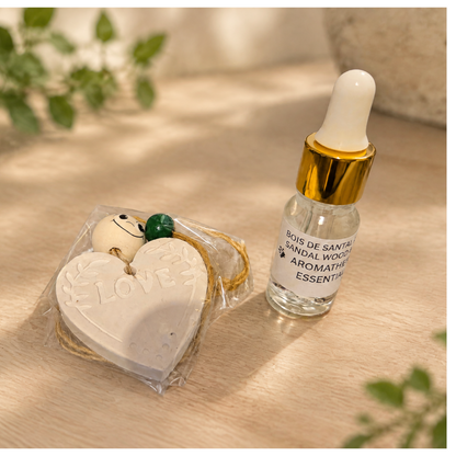 Élégance Otantik – Pierre diffuseur parfumée Bois de Santal & Vanille