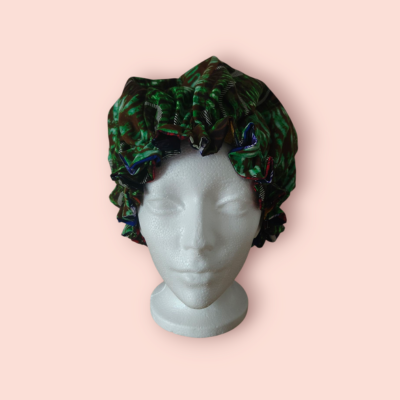 Double-sided printed fabric cap - Elegant, reversible and practical for everyday wear