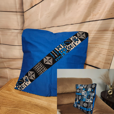 🛋️ Set of 2 pcs Printed fabric cushion cover - Authentic & colorful