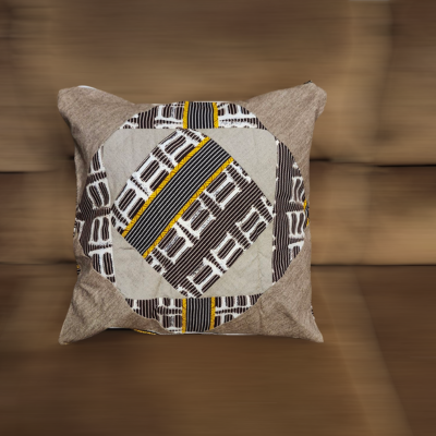 🛋️1 Pc / Printed fabric cushion cover - Authentic & colorful