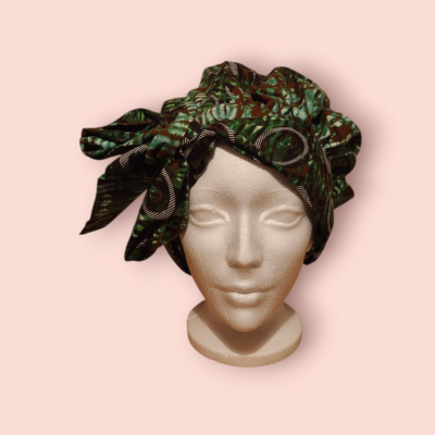 Double-sided printed fabric cap - Elegant, reversible and practical for everyday wear