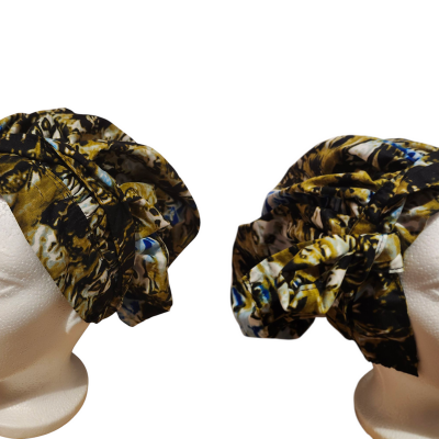 Double-sided printed fabric cap - Elegant, reversible and practical for everyday wear