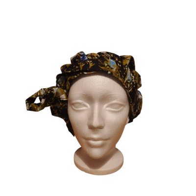 Double-sided printed fabric cap - Elegant, reversible and practical for everyday wear